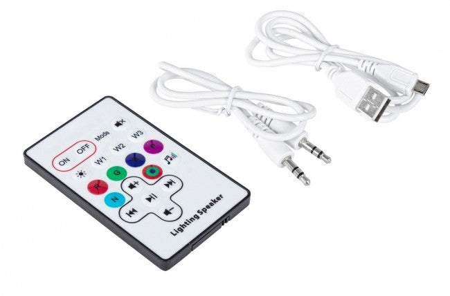 Lautsprecherlampe mit LED für Regenschirm