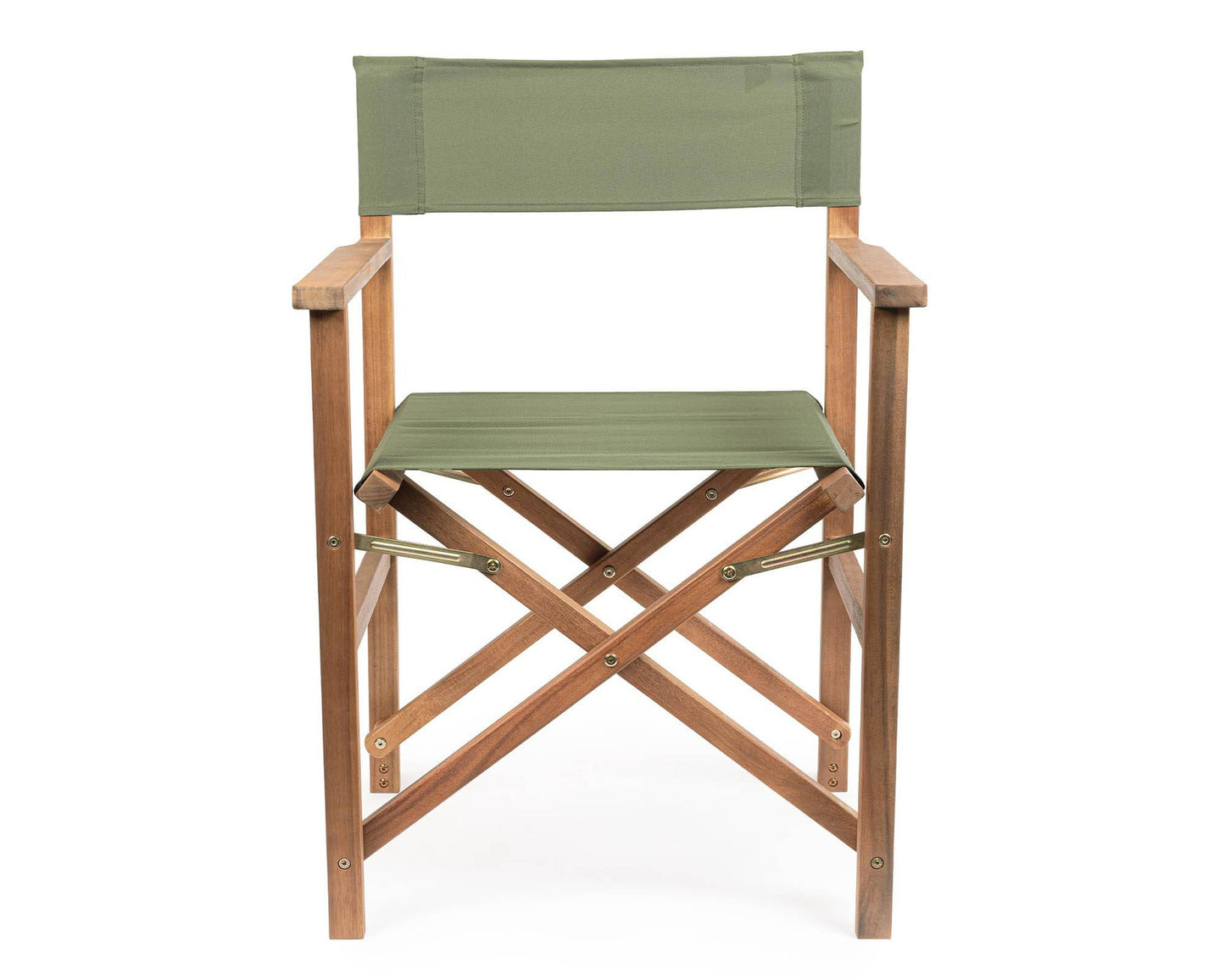 Consulte el director Noemi Green Musk en acacia, acero y poliéster 52x59x83h cm