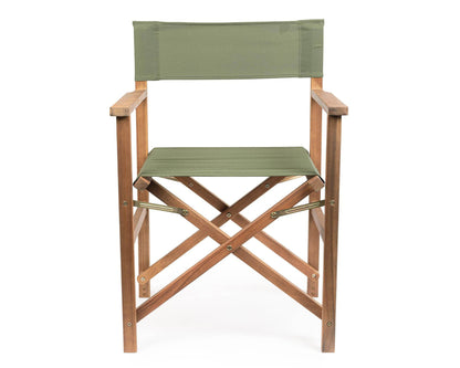 Consulte el director Noemi Green Musk en acacia, acero y poliéster 52x59x83h cm