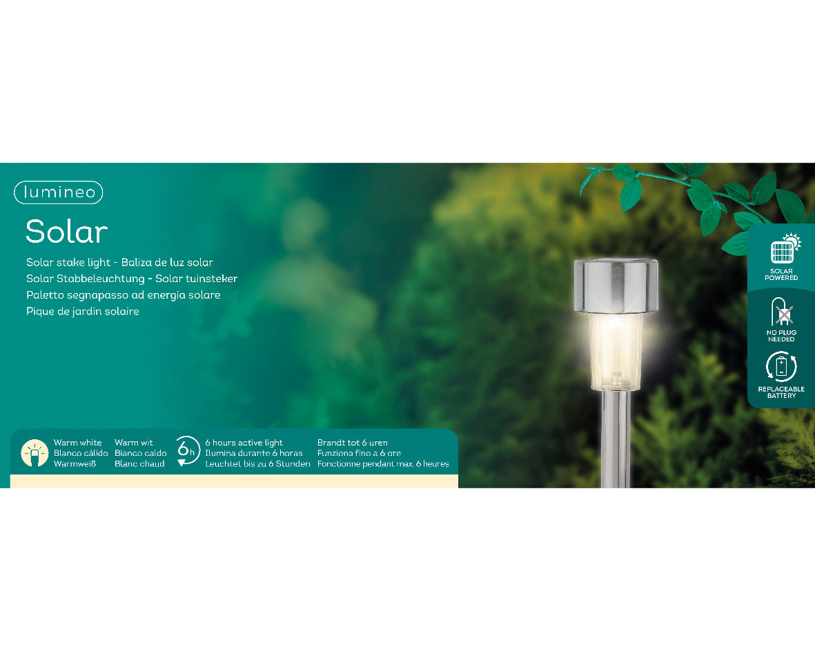 Solar Spike Lightweight stainless steel solar spike | Iperbriko