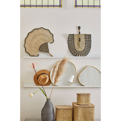 Matt gray recycled glass vase