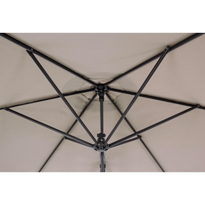 Garden umbrella with arm diameter 300x h253 cm SORRENTO Anthracite-Dove Gray