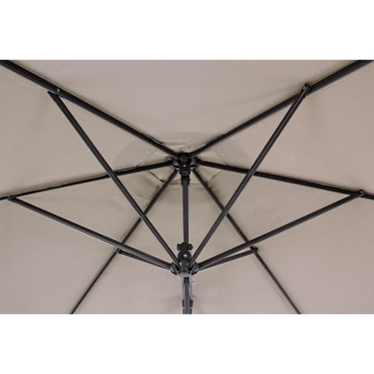 Garden umbrella with arm diameter 300x h253 cm SORRENTO Anthracite-Dove Gray