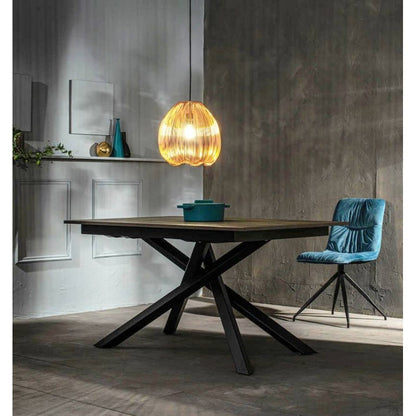 Lámpara moderna de metal latón brillante 35x35 cm