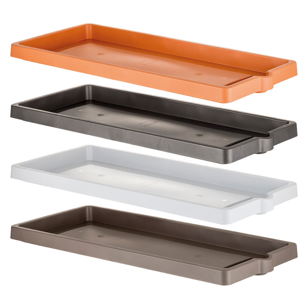 Sottovaso rettangolare 94 x 36 x 5,5 cm ghiaccio