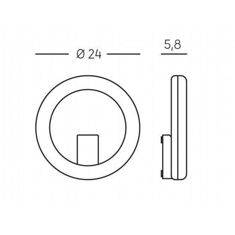 Aplique LED 20W 4000K en aluminio inyectado