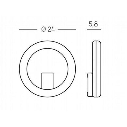 Aplique LED 20W 4000K en aluminio inyectado