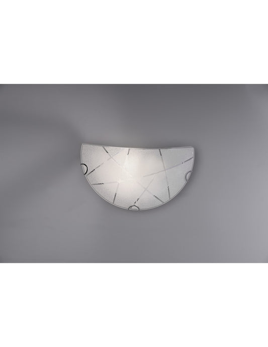 Sandrina Wandleuchte aus weißem Graniglia-Glas 1xE27 - Trio Lighting