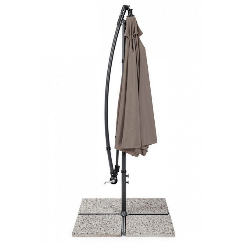 Garden umbrella with 360° arm Texas cm 300x h260 Anthracite-Dove Gray