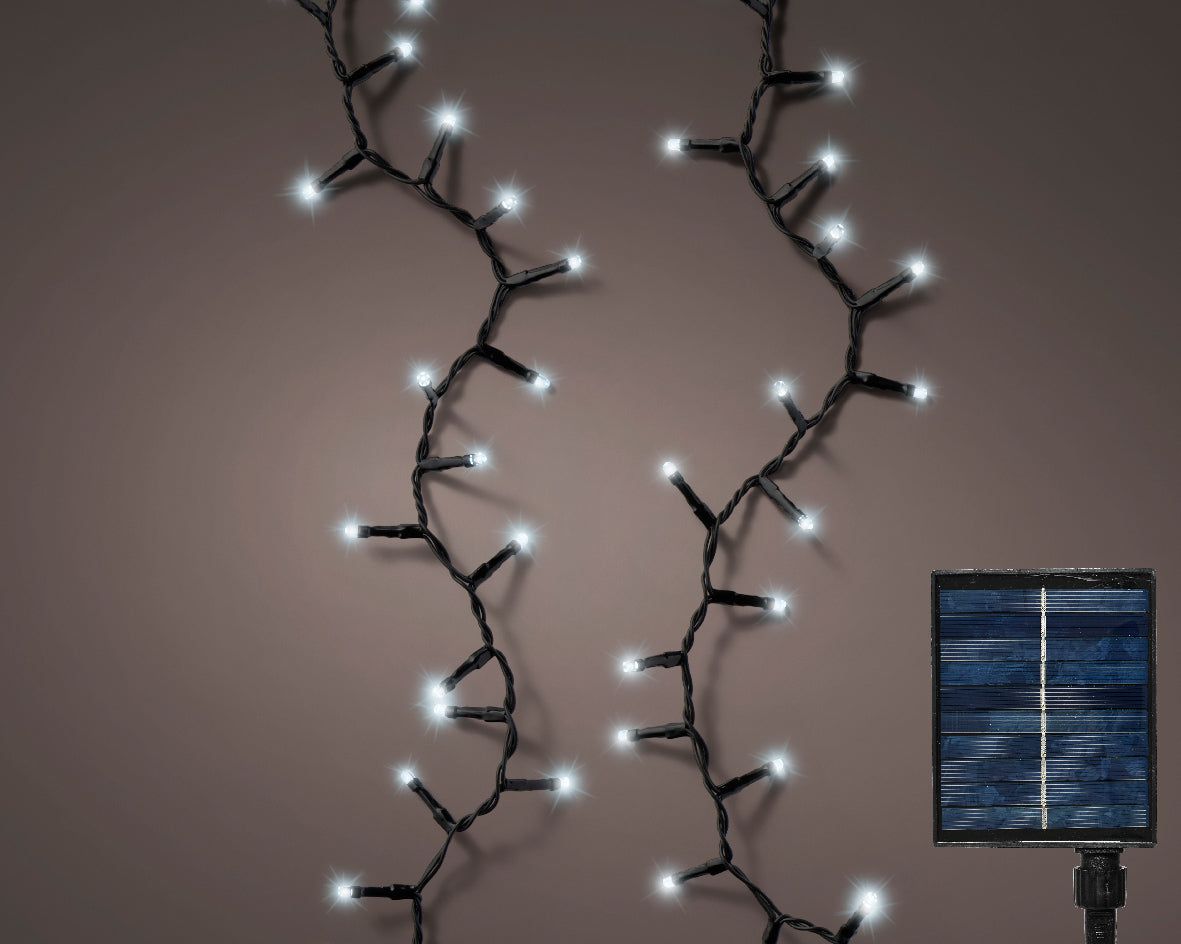 Kompakte Solarlampen mit funkelndem Effekt L 2250 cm