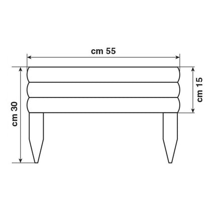 Holzzaun 55 x 30 cm für Vampirpflanzen
