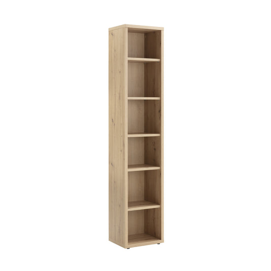 Column Design Bookcase with 5 Adjustable Shelves