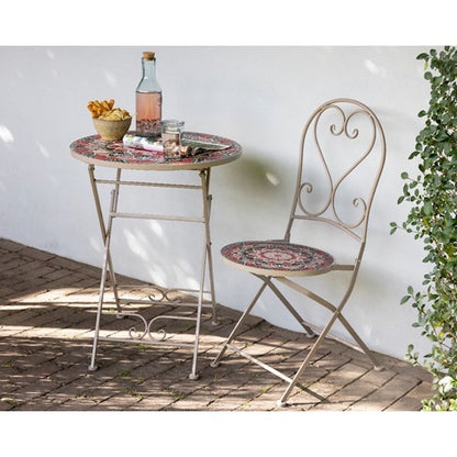 Silla bistró de metal