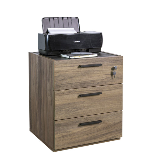 Low Chest of Drawers with 3 Drawers and Wheels - Davinci Brera - 50x47x61H