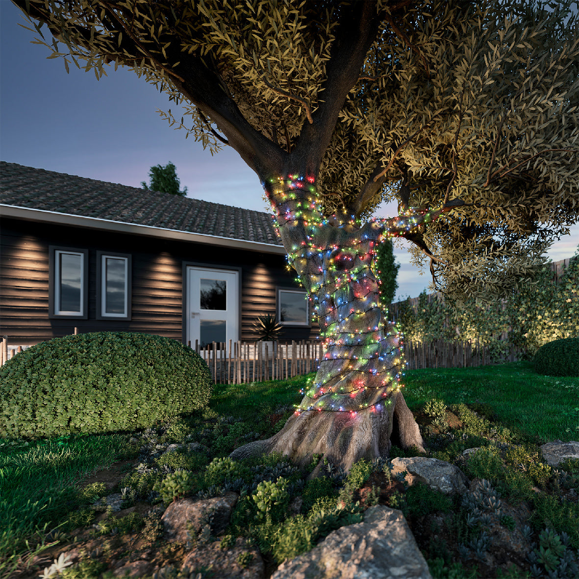 Compact Solar Lights with 8 Sparkling Effect Functions - 2250 cm Length