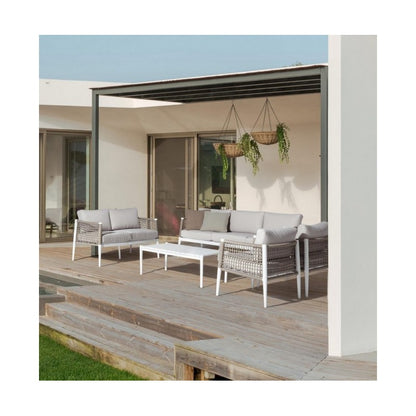 Calypso white coffee table 110x60 cm