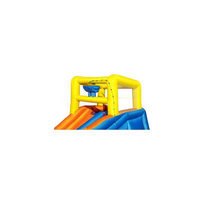 Super Speedway inflatable: the children's water park that will make you fly! - Dimensions: 5.51 m x 5.02 m x 2.65 m