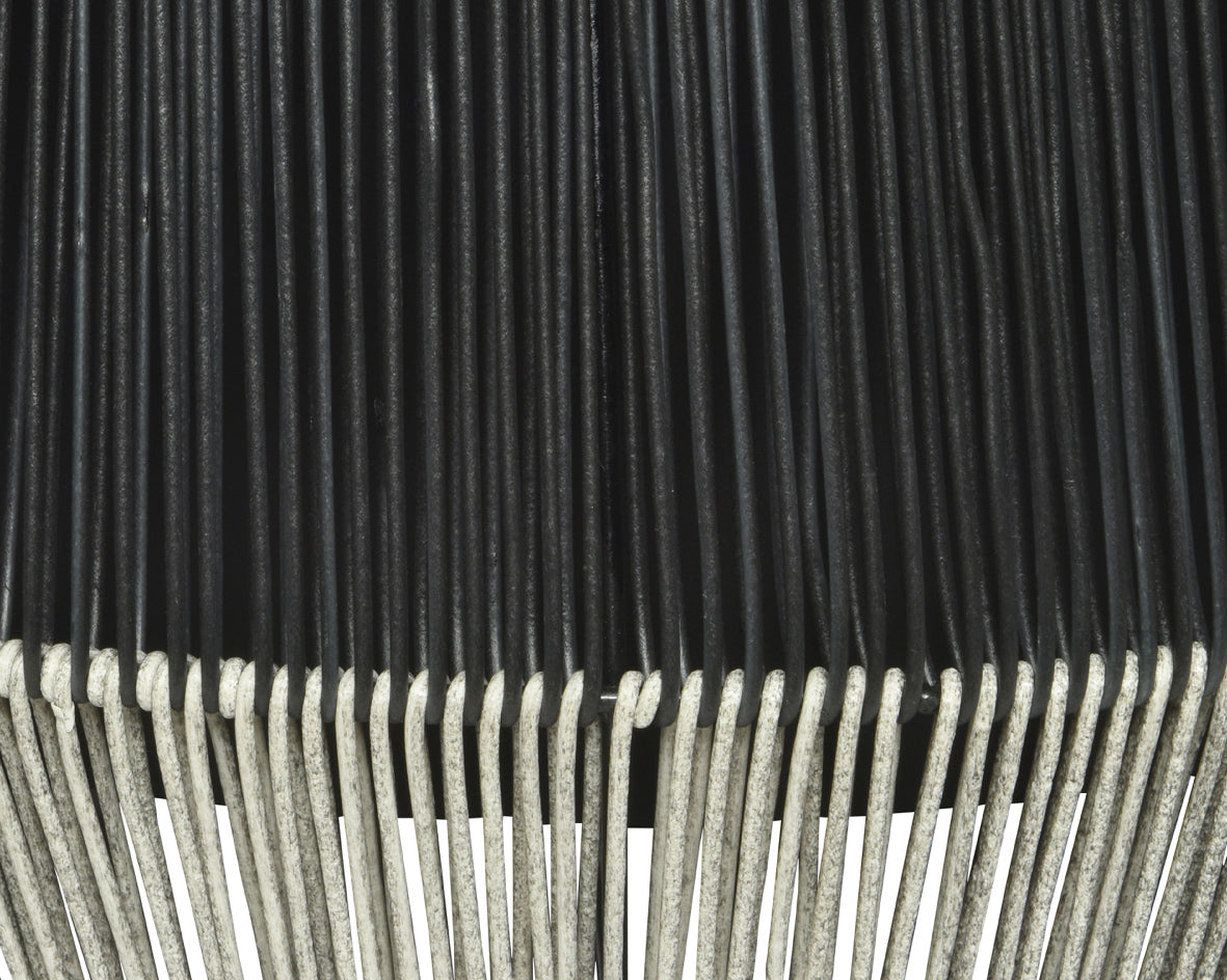 Ruby Fioriera Fioriera in low wicker D48 cm black