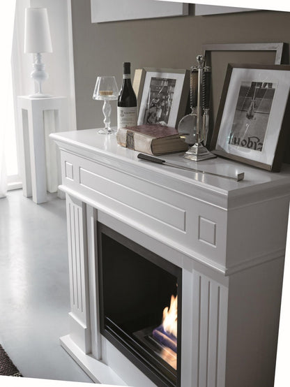 Biocamino diseño de suelo bioetanol blanco 102 x 37 x h 110 cm