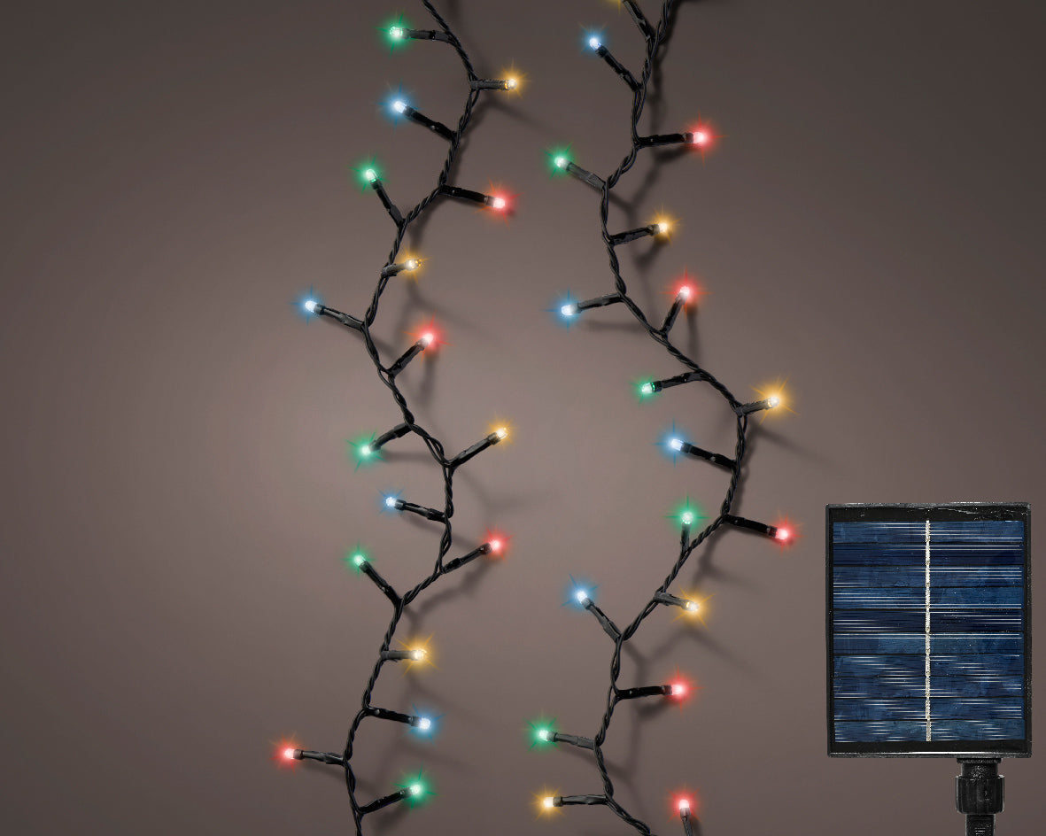 Compact Solar Lights with 8 Sparkling Effect Functions - 2250 cm Length