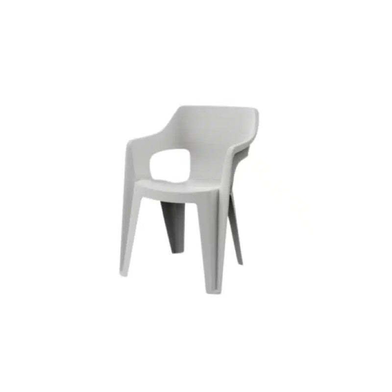 Keter Bilbao stackable white garden armchair 57x57x79 h
