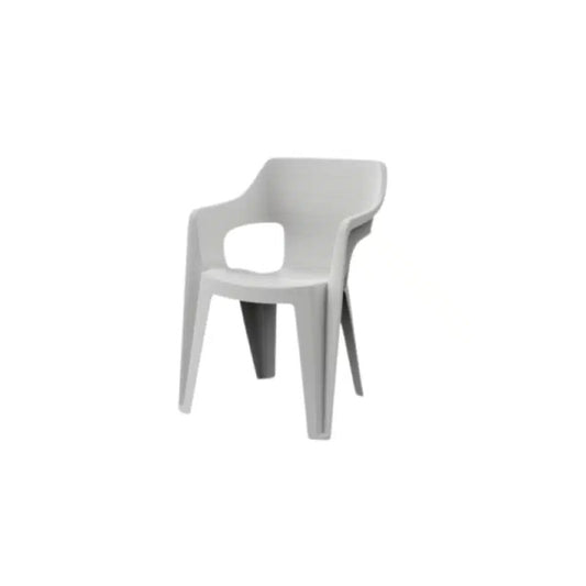 Keter Bilbao stackable white garden armchair 57x57x79 h