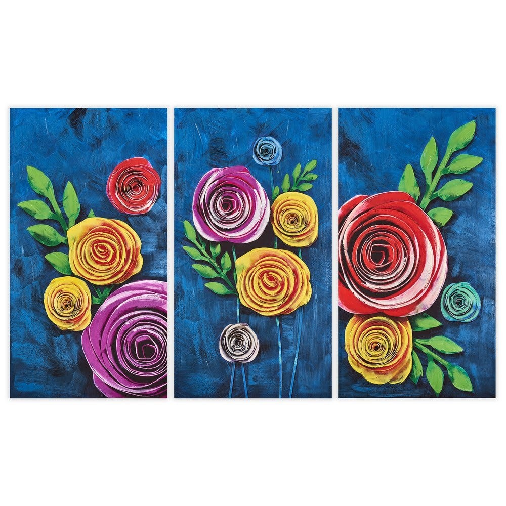 CUADRO IMPRESO EFECTO PINTURA 55 X 3 X 100 CM