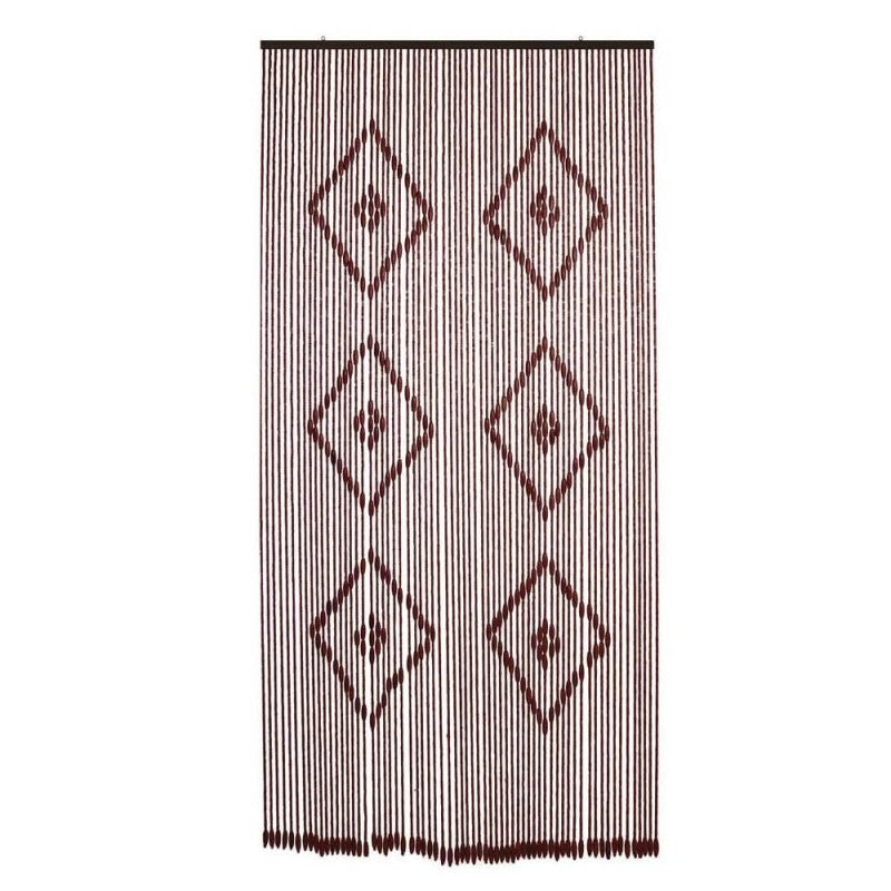 Moskito-Vorhang aus Holz für drinnen und draußen braun 120 x 240 cm