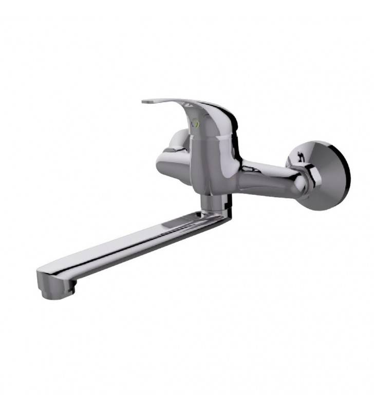 Spültischmischer mit Wandanschluss und schwenkbarem Auslauf – Fast-Serie