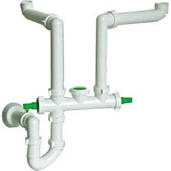 Compact self-cleaning sink siphon 2 ways 1"1/2 Bonomini