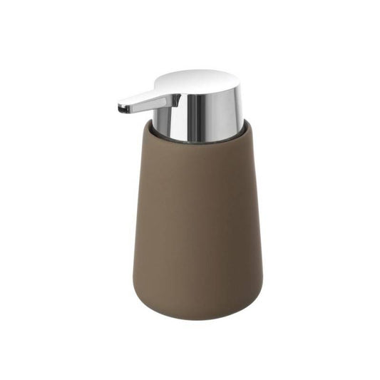 Elegant soap dispenser from the Sidney series in taupe tones.