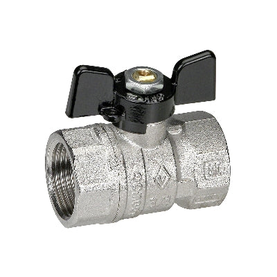 Ball valve with female flange butterfly.