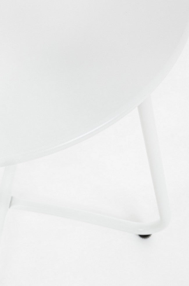 Weißer Couchtisch D40 Wissant aus Metall