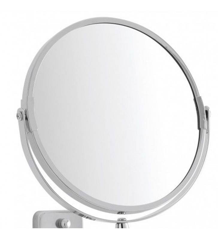 Chrome wall mirror d:17cm
