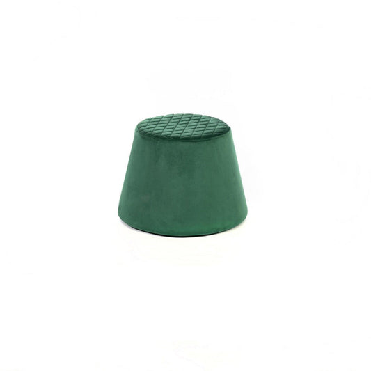 Samt Metall Grüner Pouf 46,5 x 46,5 x H 33 cm