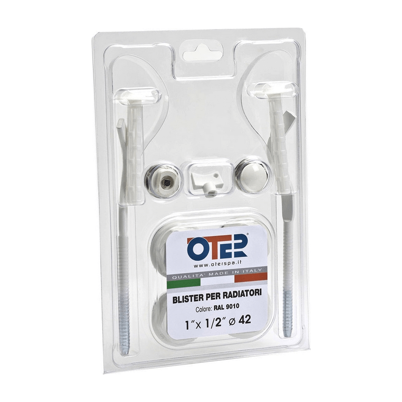 Blisterset für Heizkörper mit zerdrückten Regalen