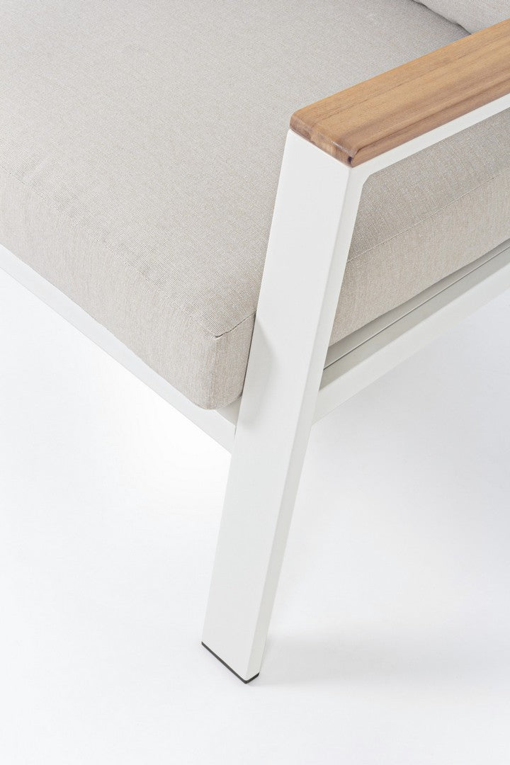 Belmar Garten-Lounge-Set, weiß