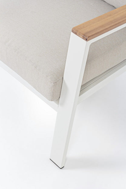 Belmar Garten-Lounge-Set, weiß