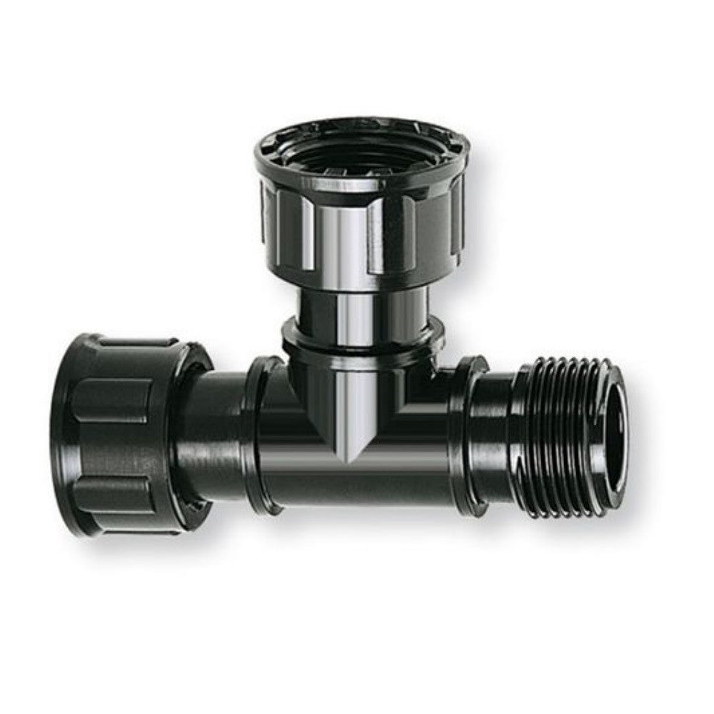 1" hembra a 1" hembra a 1" macho Racor en T