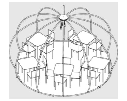 Tienda Panorama Igloo 420/484cm de aluminio