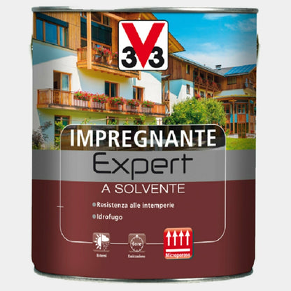 Impregnante Expert Solvente 2,5 Noce Douglas para Proteger y Realzar la Madera Exterior