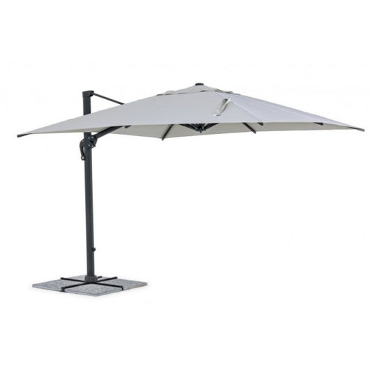 Ines Light Gray Cantilever Umbrella 3x3 m