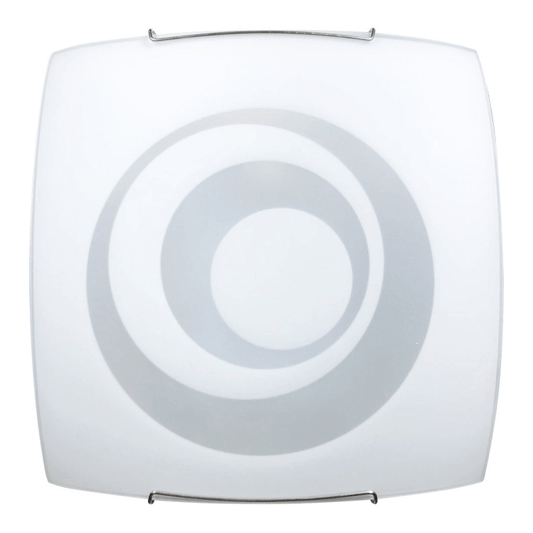 Ceiling lamp 1xE27 Hooks Wire Steel Glass Plate White E-Energy Galatea