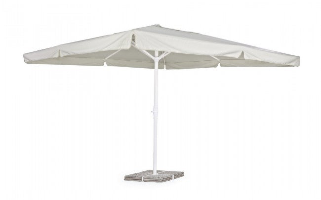 Umbrella Aluminum Alghero - White and Light Gray