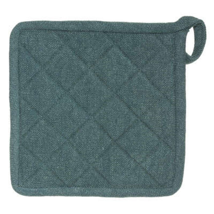 Wilde Handschuh plus Topflappen Pfauenblaue Farbe