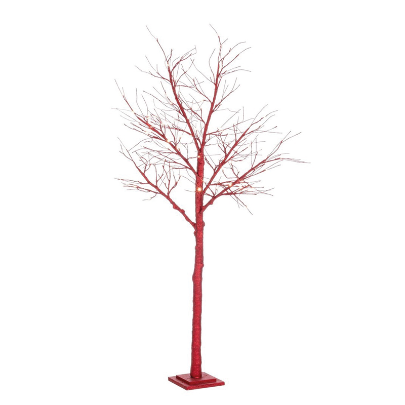 Red Timber Christmas tree H160 x Ø50 cm