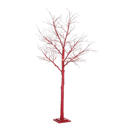 Red Timber Christmas tree H160 x Ø50 cm
