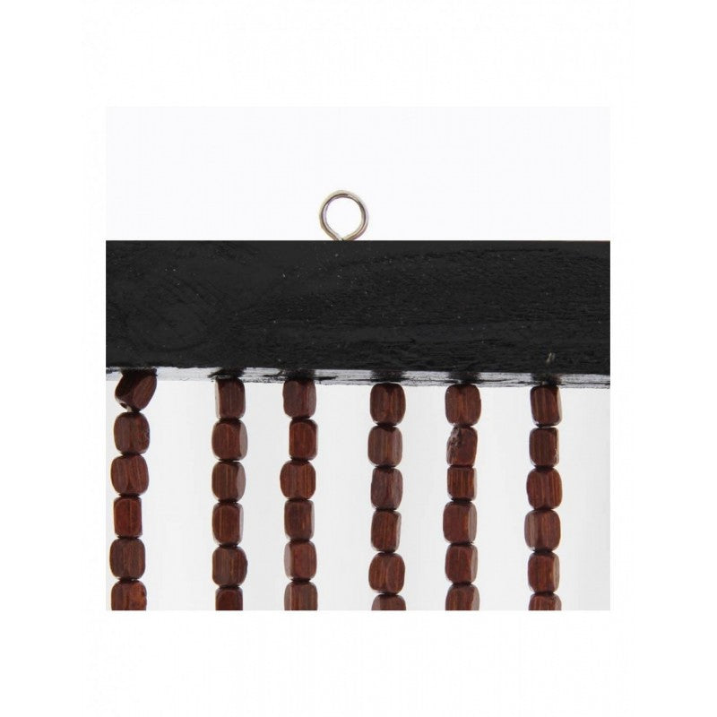 Moskito-Vorhang aus Holz für drinnen und draußen braun 120 x 240 cm