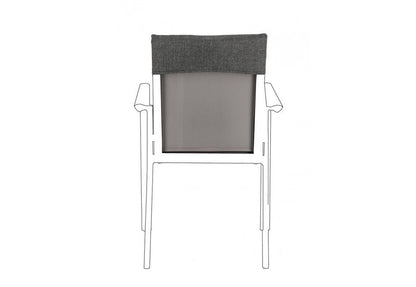 Dark gray konnor chair pillow - 91x41x1 cm