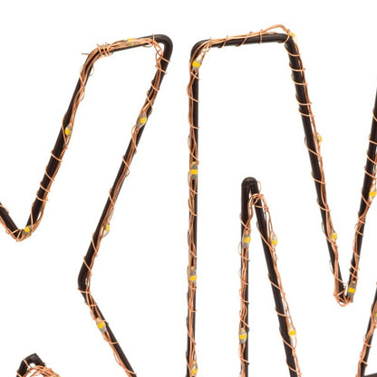 XMAS Copper MicroLED 38cm blanco cálido escritura led